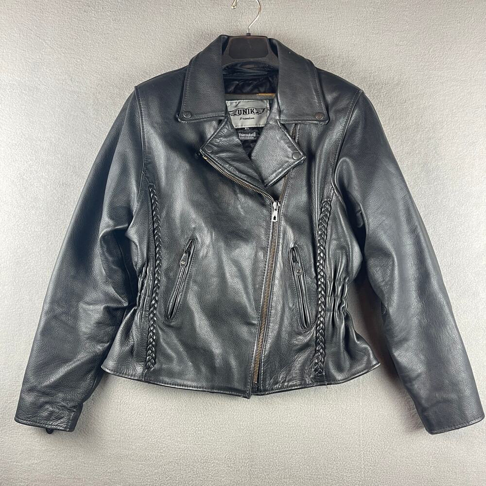 Harley-Davidson Motorcycle Jacket Unik Premium Leather Women’s XL/L Thinsulate